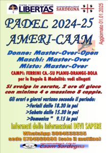 PADEL "AMERI - CAAM" 2024/2025 @ CAGLIARI